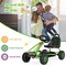 Iron Pedal Powered Ride On Car Go Kart for Kids with Adjustable Seat